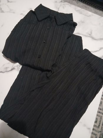 femme ensemble chemise 