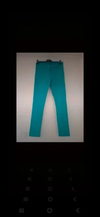 Pantalon slim turquoise Taille 38