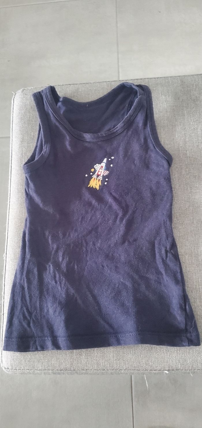 Lot de 3 maillots de corps/marcel taille 2/3 ans - photo numéro 2