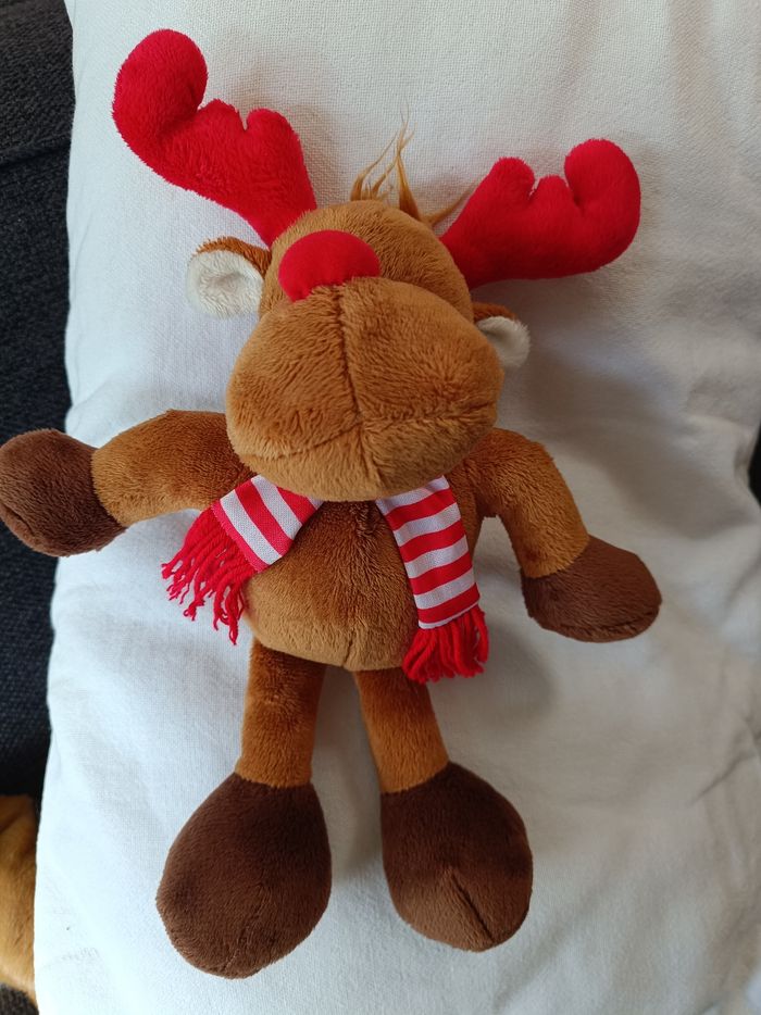 Peluche renne de Noël - photo numéro 2