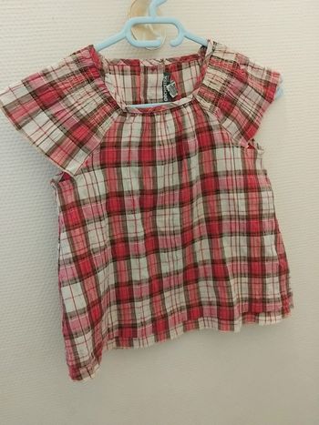 Chemise manches courtes fille 10ans