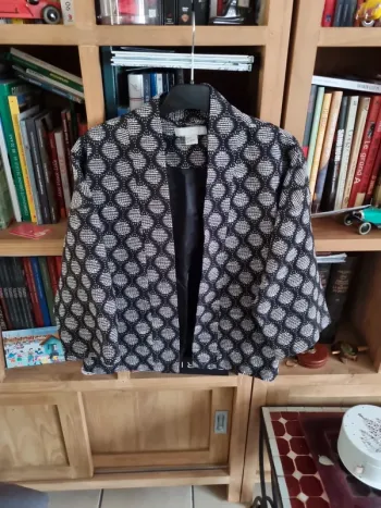 Veste habillée H&M noire et blanche taille S