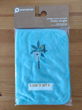 Protège carnet de santé Premaman "Crazy Jungle" - NEUF

