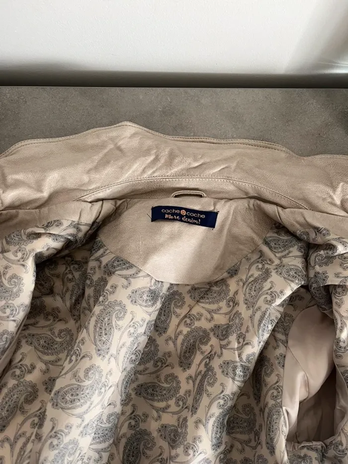 Veste cache cache beige - photo numéro 5