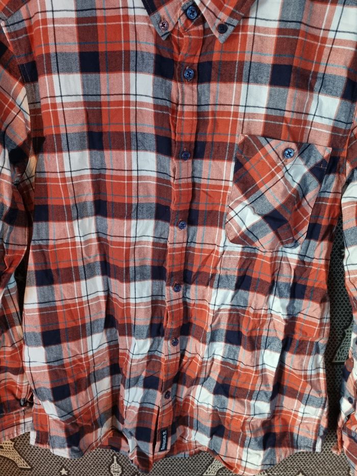 Chemise à carreaux manches longues taille S comme neuf - photo numéro 2