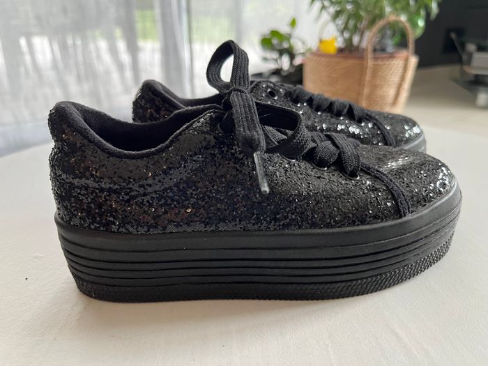 Sublimes sneakers paillettées Reqins neuves P.31 - photo numéro 2