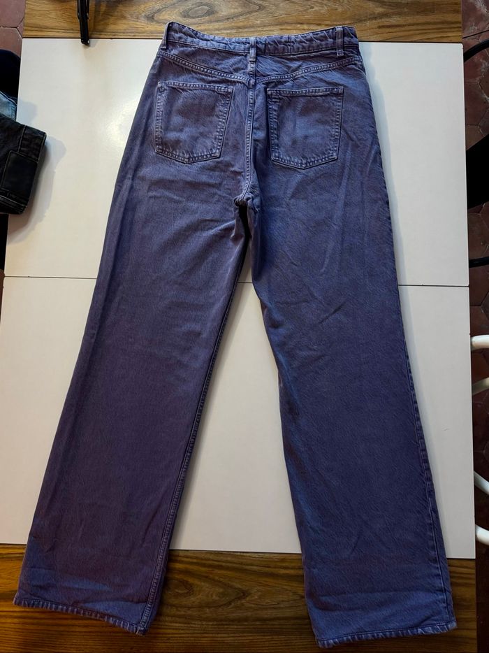 Jean large violet – Zara - 42 - photo numéro 2
