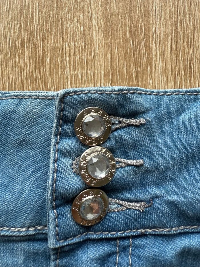 Jupe en jean bleu dolce & rosa taille 42 XL - photo numéro 4