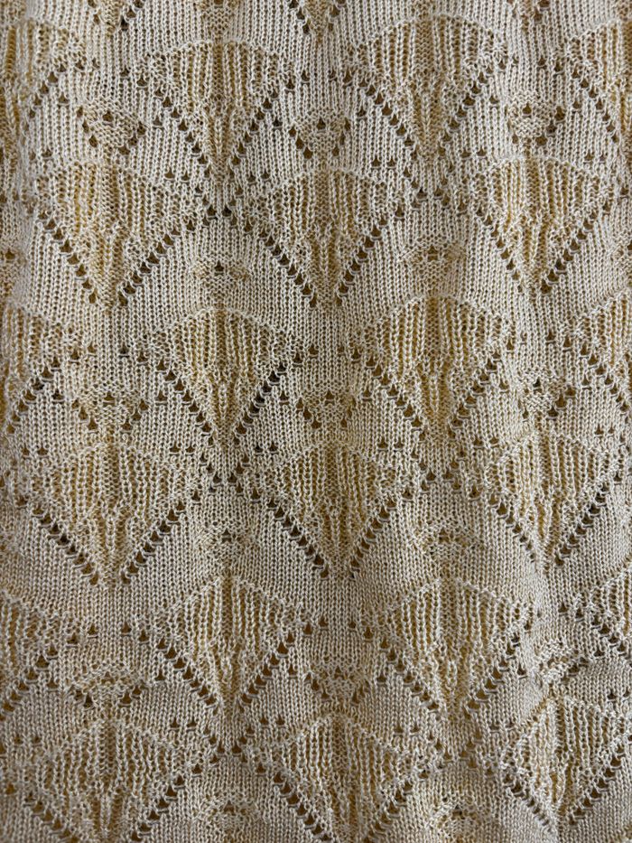 Pull manches courtes léger jaune vintage Damart - photo numéro 5