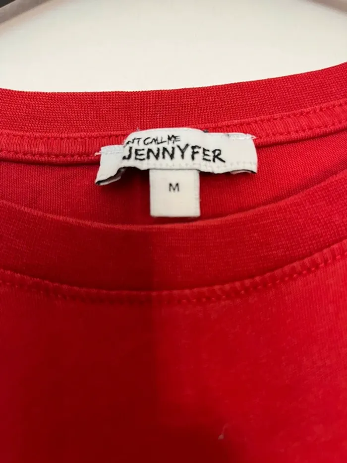 T-shirt over size rouge - photo numéro 3