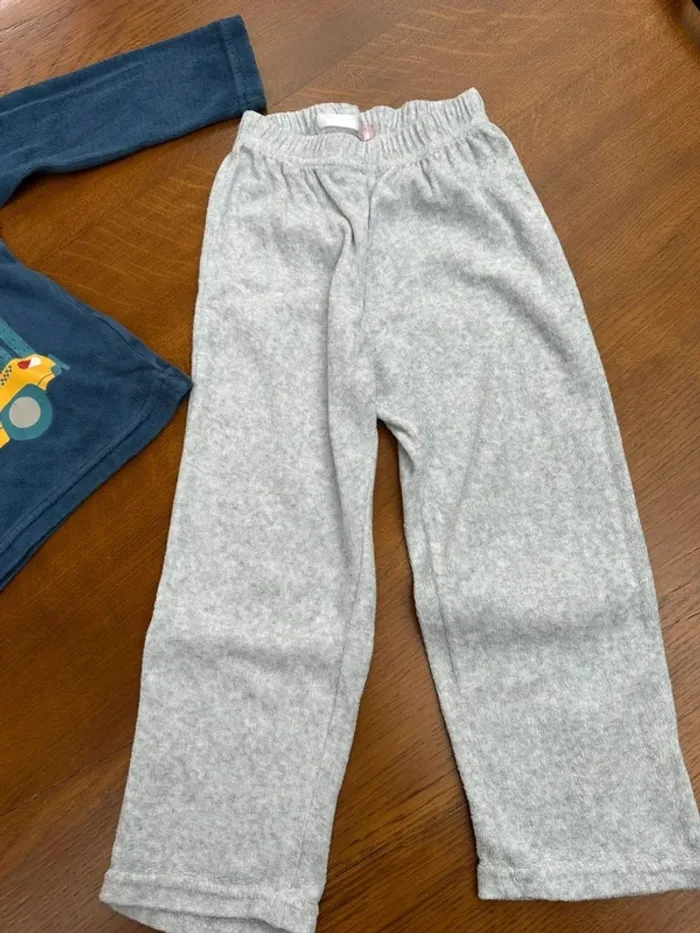 Pyjama deux pièces Tissaia gris et bleu 3 ans - photo numéro 9