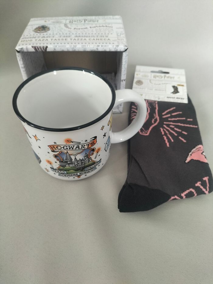 🤍 Duo Harry Potter - Mug + Chaussettes adulte - Harry Potter - Neuf 🤍