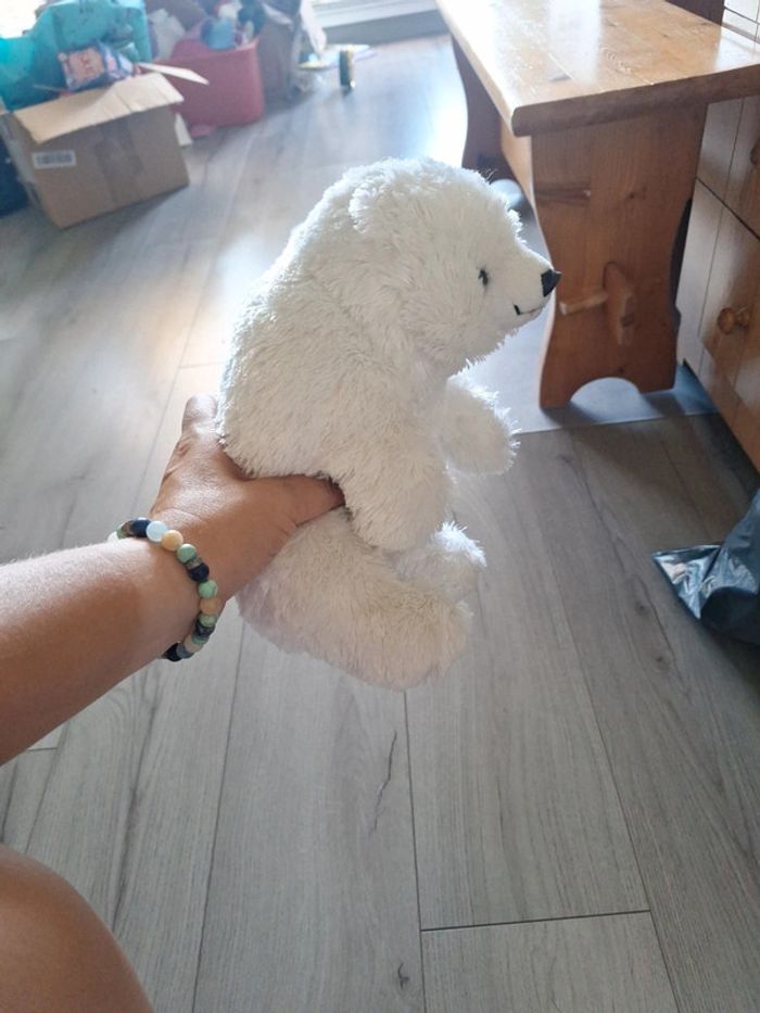 Ours blanc peluche - photo numéro 2