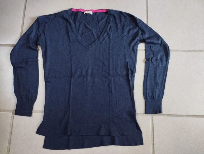 Pull léger marine Tex en L