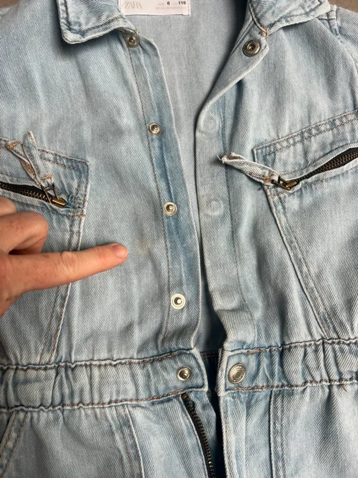 Combi short en jean Zara - photo numéro 6
