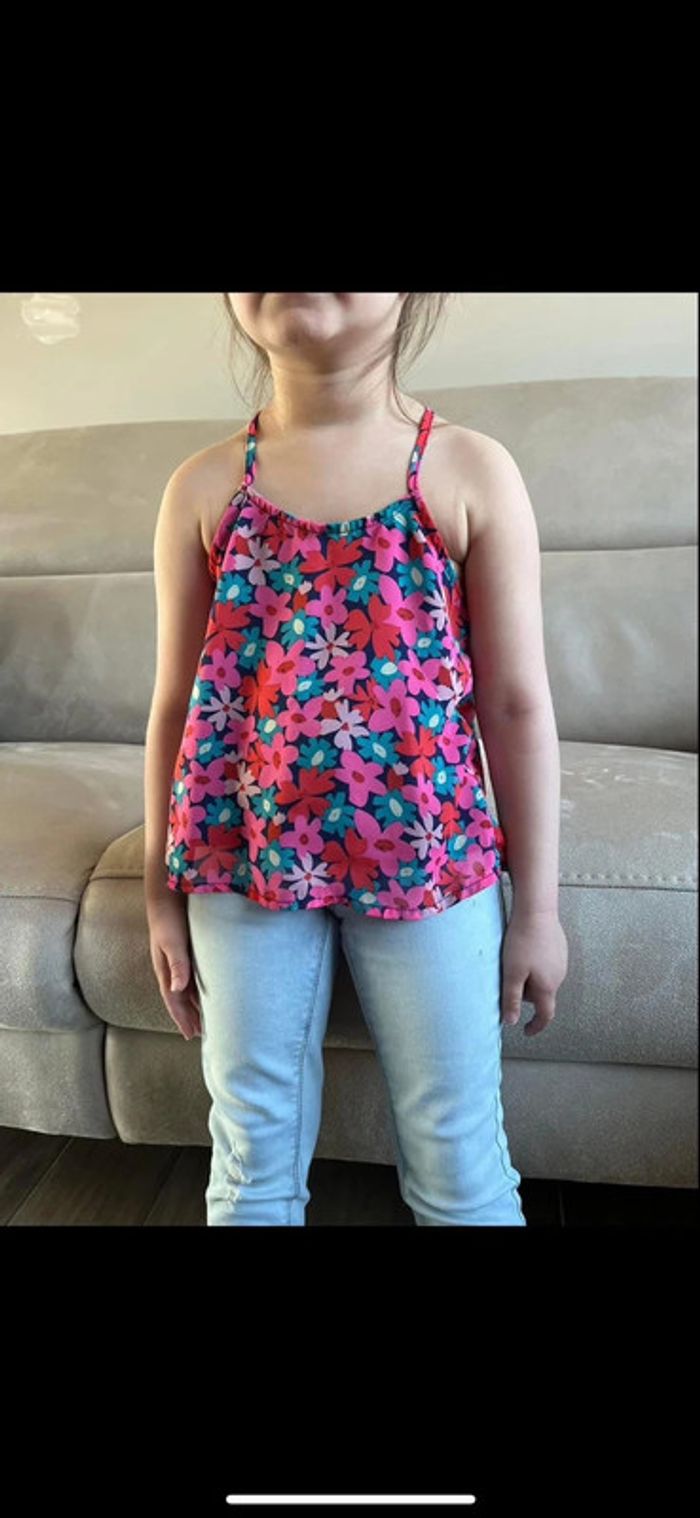 Blouse fleuries mini Molly à noeud dans le dos 4/6 ans - photo numéro 2