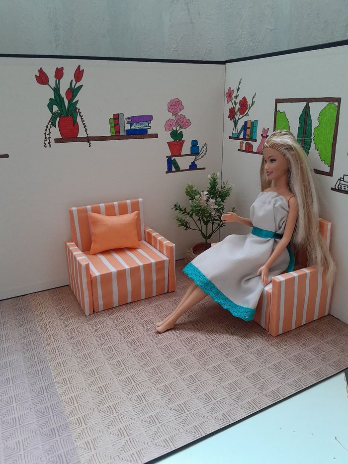 Lot de 2 fauteuils pour barbie - photo numéro 2