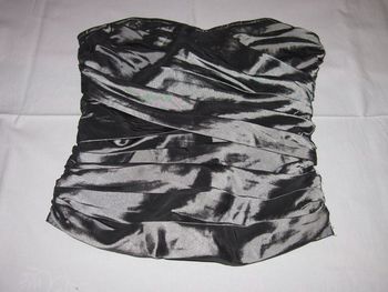 Bustier Camaïeu 36 Gris Femme
