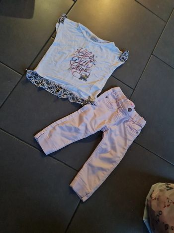 Ensemble pantalon rose