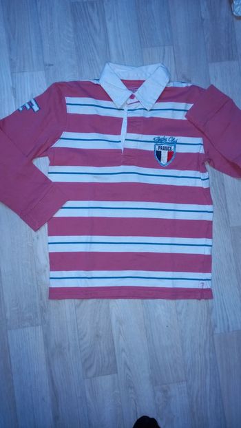 Polo rayé à manches longues