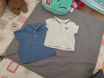 Lot de 2 polos sans manches 3 mois été