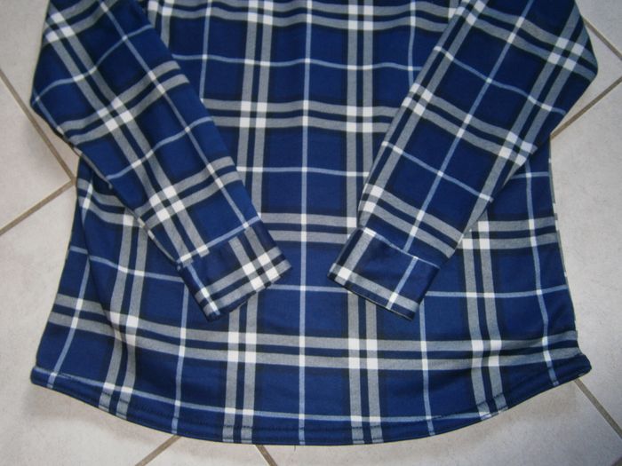 Chemise hiver à carreaux bleu marine Taille M - photo numéro 9
