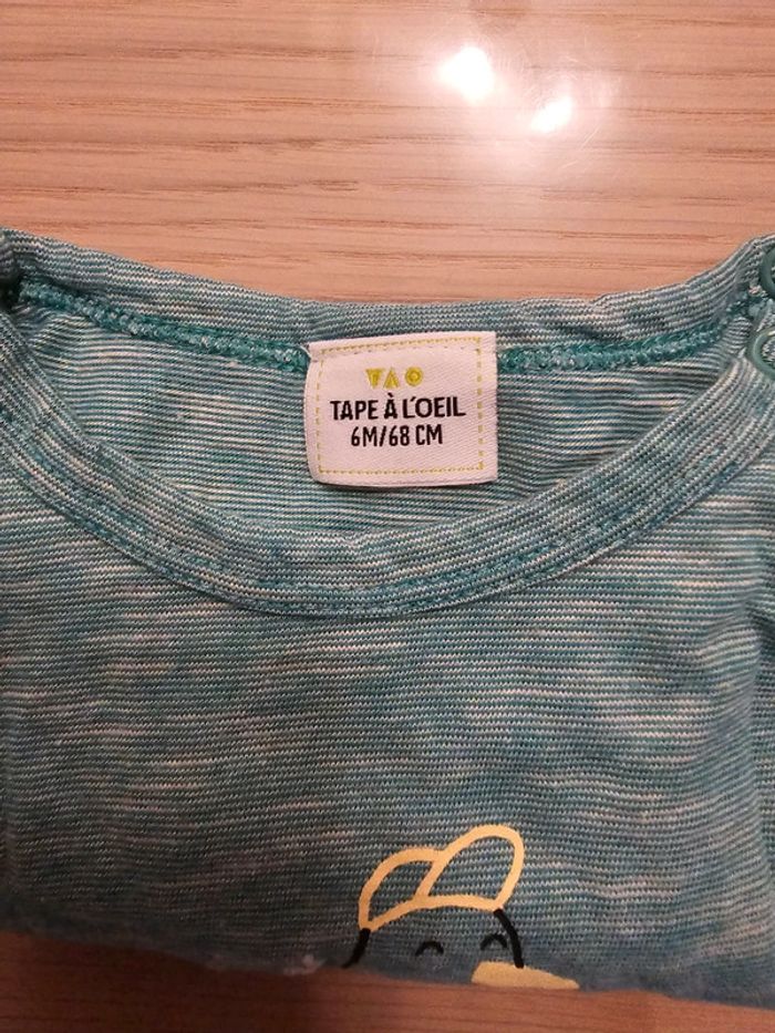 Ensemble tee-shirt et short - Tape à l'œil - 6 mois/68 cm - photo numéro 4