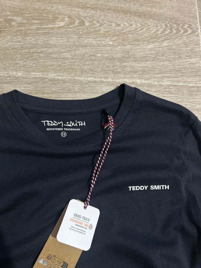 T-shirt à manches longues dark navy Teddy Smith 12ans - photo numéro 2