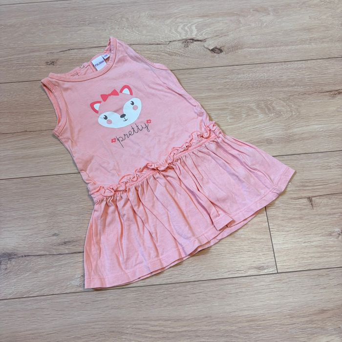 Robe bébé P’tit Bisou 12 mois rose renard