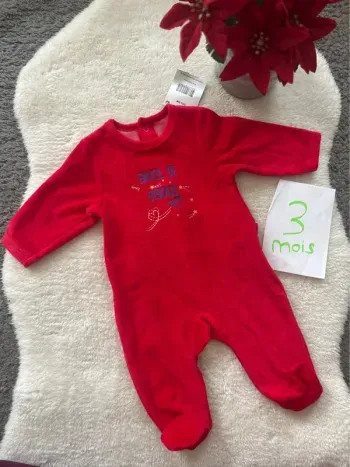 Pyjama ~ mot d’enfant ~ 3 mois