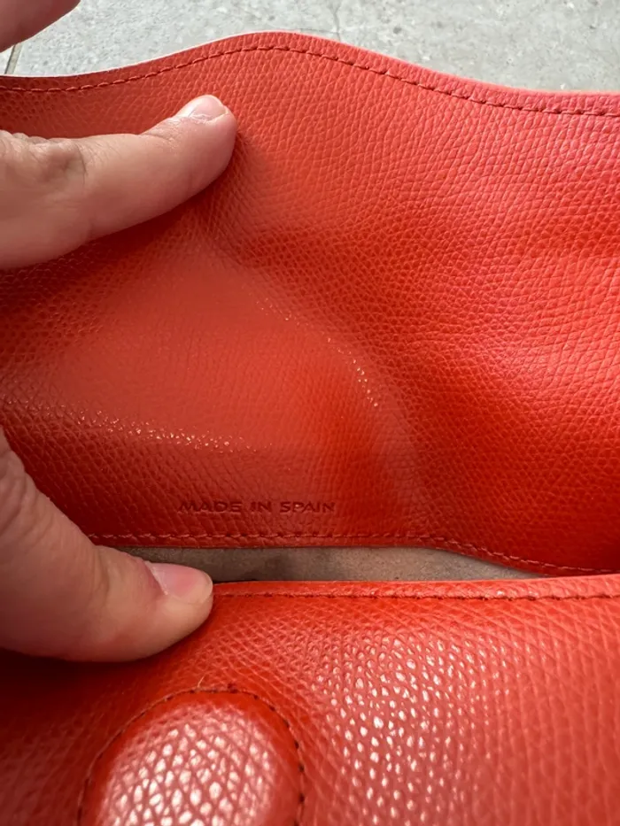 Sac à main orange Rodier, très bon état, 24*17cm - photo numéro 5