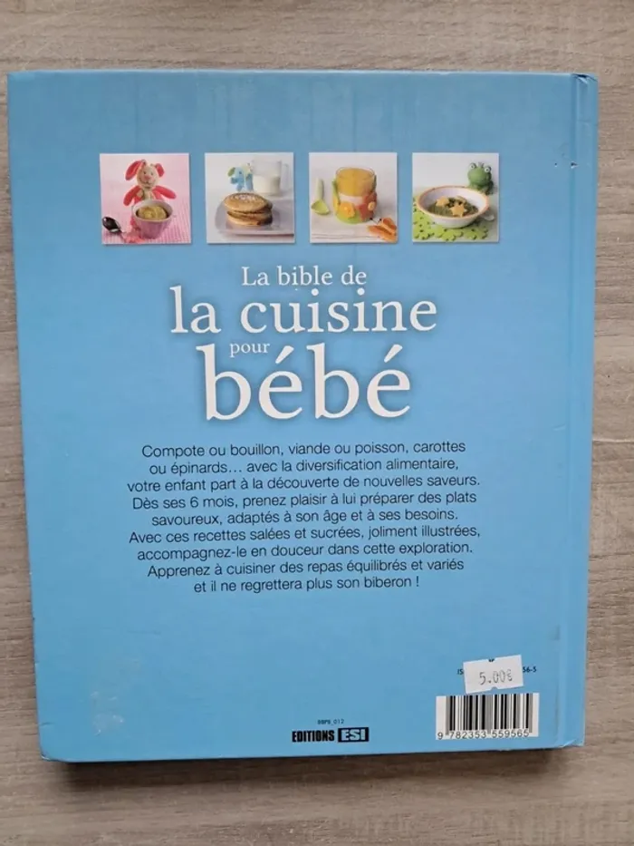 Livre la bible de la cuisine pour bébé Édition ESI - photo numéro 2