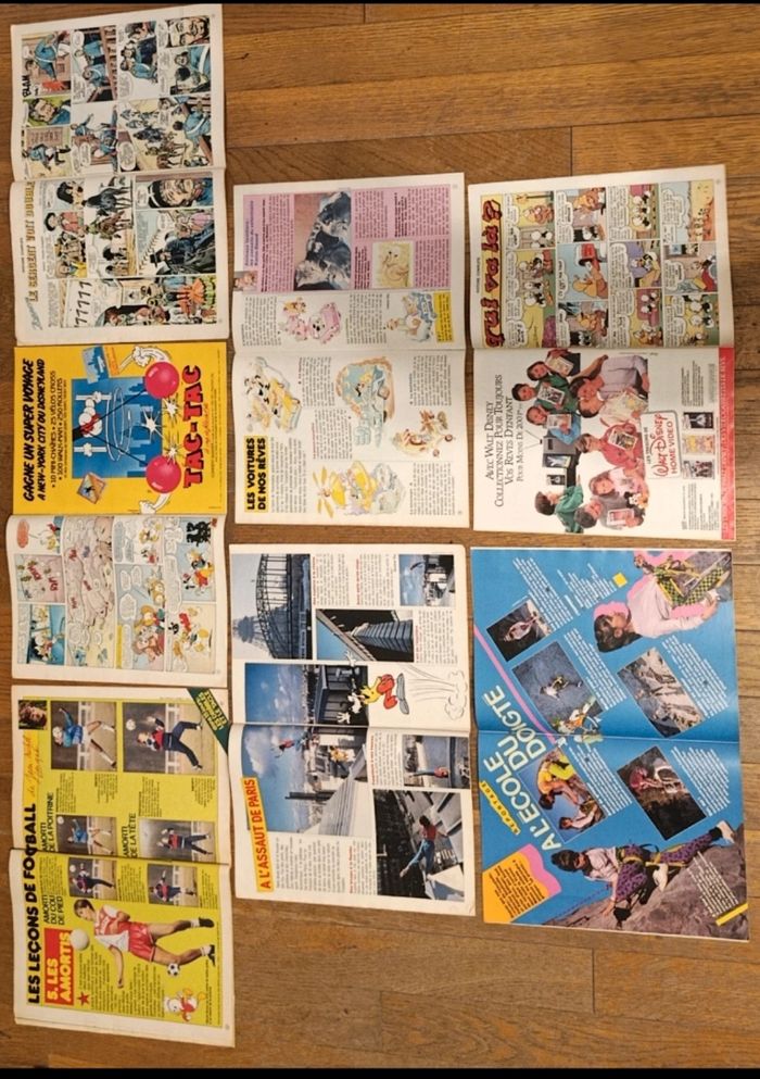 Lot de 7 anciens journaux de Mickey vintage - photo numéro 5