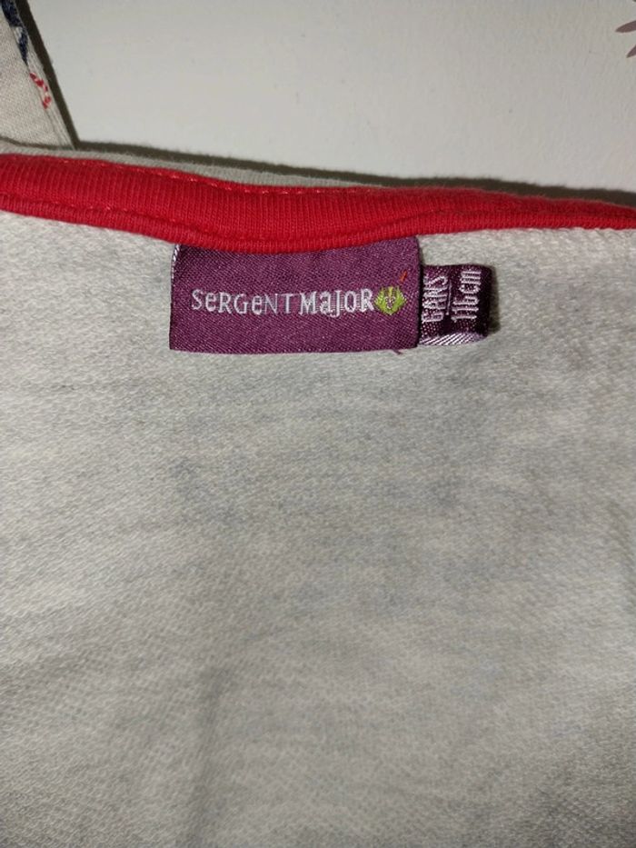 Gilet zippé sergent major taille 6 ans - photo numéro 3