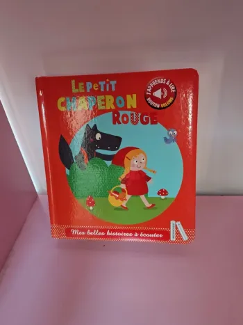 Livre d histoire audio sonore le petit chaperon rouge avec pile classique parfait état