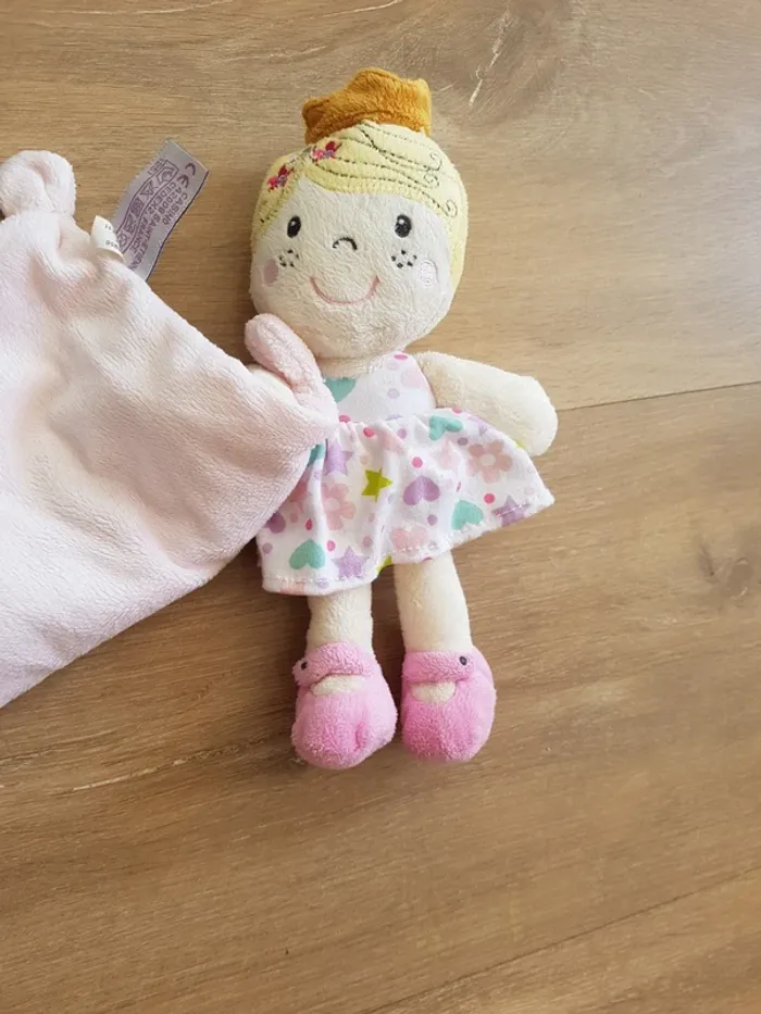Doudou plat princesse - photo numéro 2