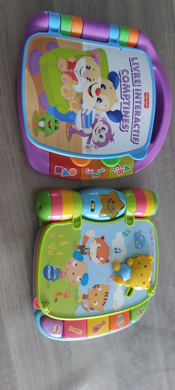 2 livres bébé musicaux