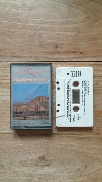 Vintage ancien K7 cassette musique Mozart Symphonies n 40 et 41