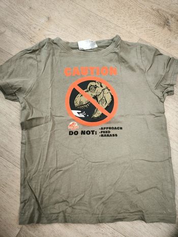 Tee shirt Jurassic world 8ans