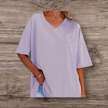T-shirt oversize pourpre T. 50