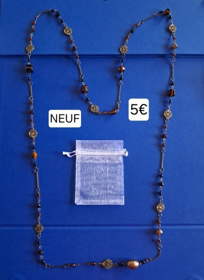 Collier fantaisie long NEUF pour femme - photo numéro 9