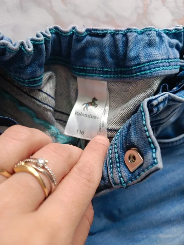 Short 6 ans 116cm jean élastique - photo numéro 3