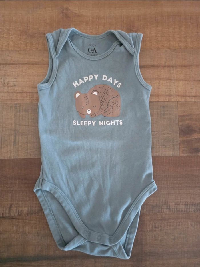 Lot de 5 Bodys Bébé Sans Manches - Thème Animaux - photo numéro 3