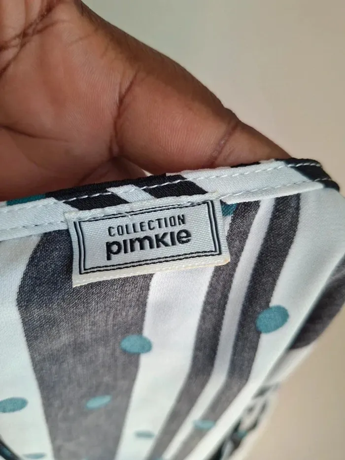 Blouse Pimkie noir et blanc neuf, taille 42 - photo numéro 3