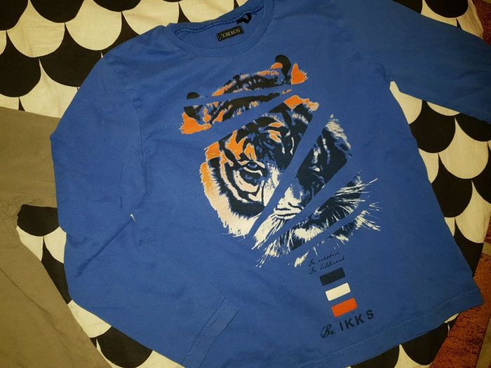 Lot de 2 hauts ikks garçon 5ans - photo numéro 3