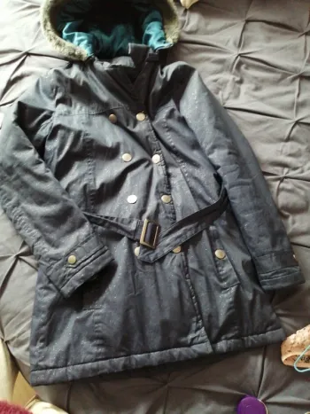 Blouson bleu pailleté