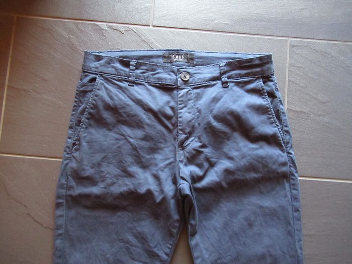 Pantalon chino homme bleu marine 38 / M Smog très bon état - photo numéro 2