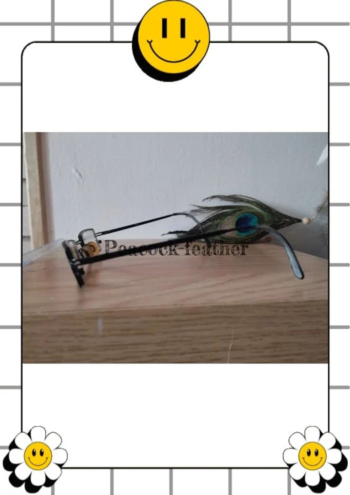 Monture de lunettes de vue noire - photo numéro 4