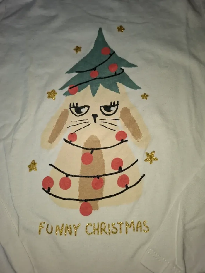 T-shirt sapin Noël 10 ans - photo numéro 2