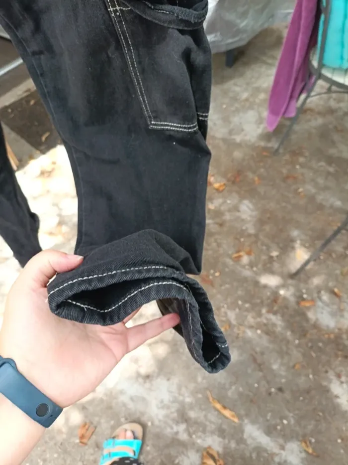 Pantalon noir cargo shein - photo numéro 7